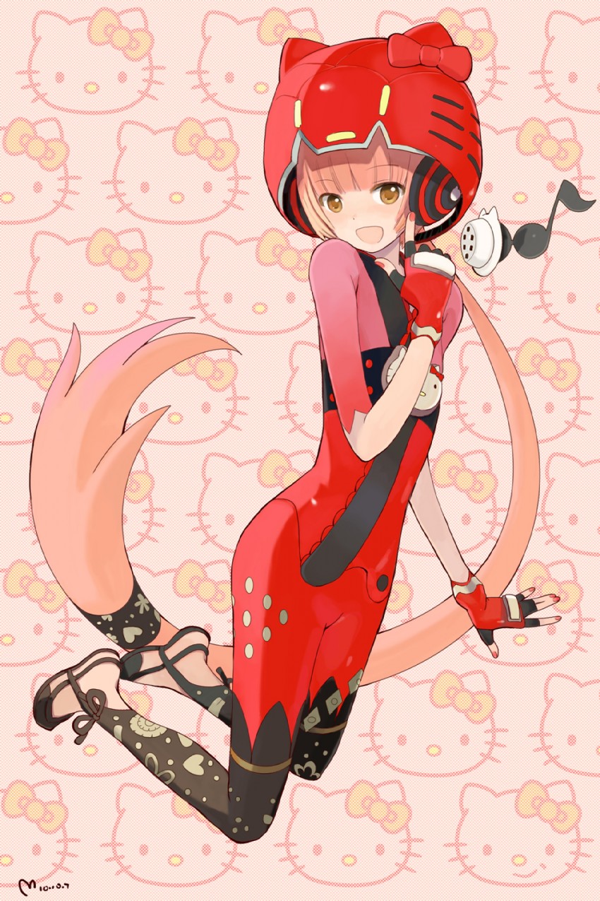 hello kitty and nekomura iroha (vocaloid and 2 more) drawn by nanjou_(sumeragimishiro)