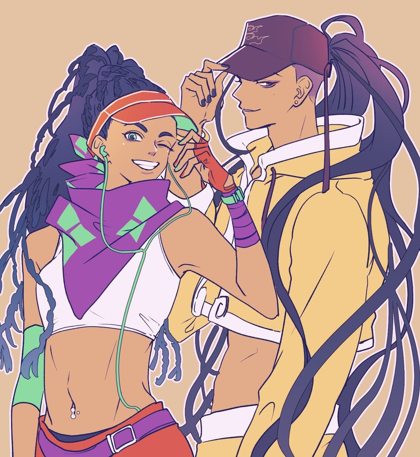 jamie siu and kimberly jackson (street fighter and 1 more) drawn by yuz46