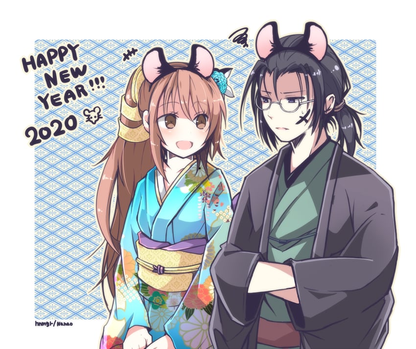 lucrecia crescent and professor houjou (final fantasy and 2 more) drawn by nanao_(zonzonsh)
