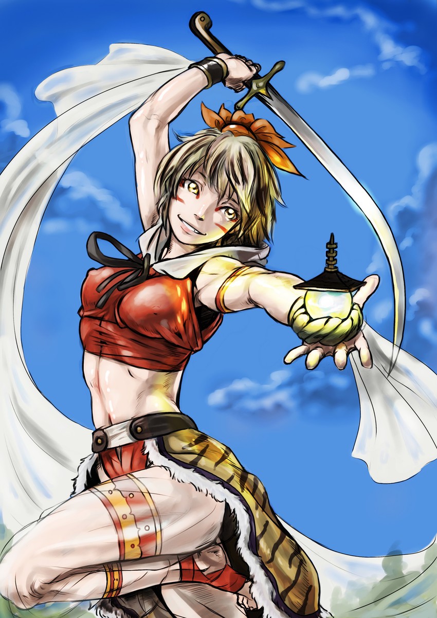 toramaru shou (touhou) drawn by baten_(gei-vorugu)