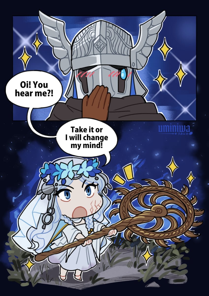 revenant and wylder (elden ring and 1 more) drawn by umi2wa