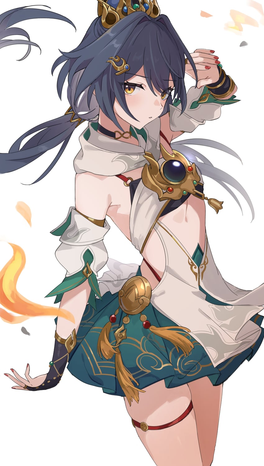 yunli (honkai and 1 more) drawn by awe_(adorableduckyy)