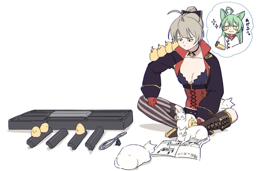 manjuu, akashi, and jean bart (azur lane) drawn by hatski.sin