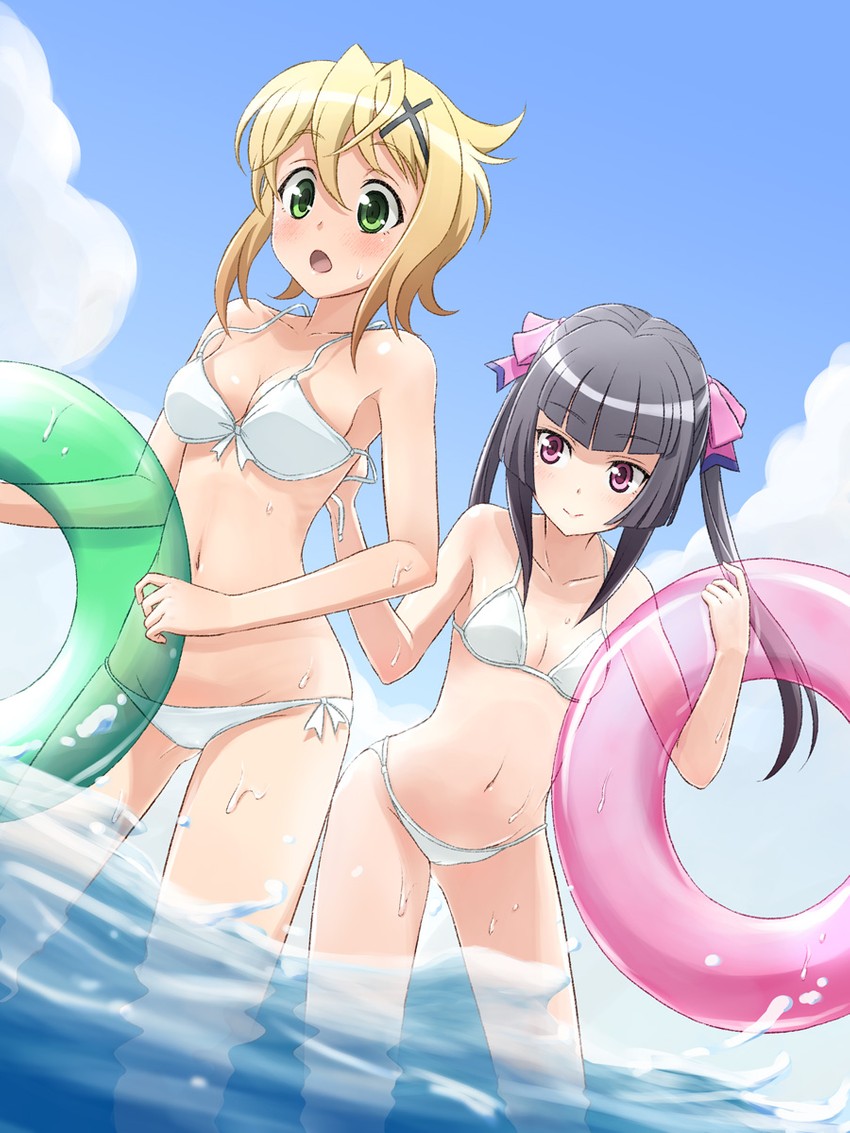 akatsuki kirika and tsukuyomi shirabe (senki zesshou symphogear) drawn by unyon