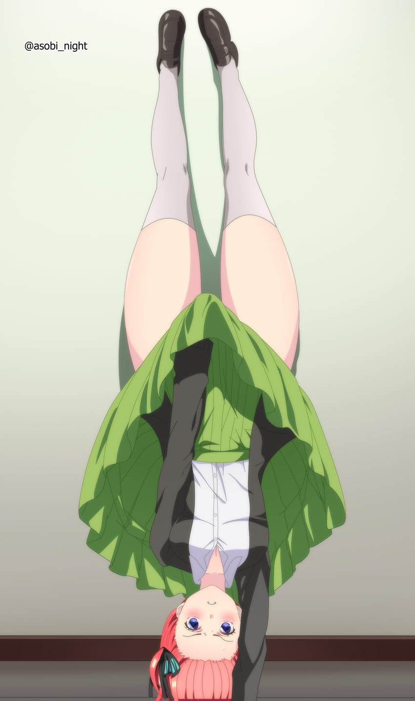 nakano nino (go-toubun no hanayome and 1 more) drawn by asobi_night