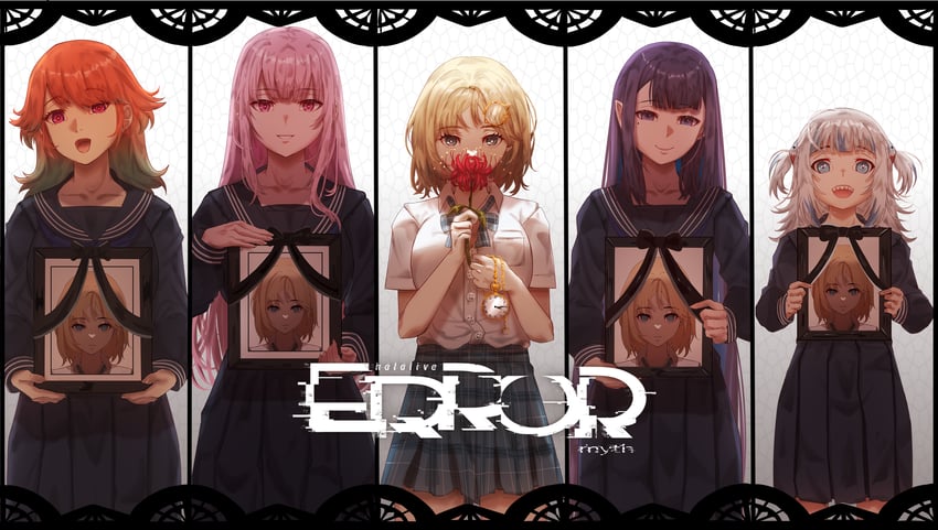 gawr gura, mori calliope, ninomae ina'nis, takanashi kiara, and watson amelia (hololive and 2 more) drawn by hh_(hehexd06161704)