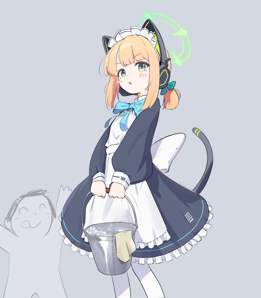 sensei, doodle sensei, and midori (blue archive) drawn by domado