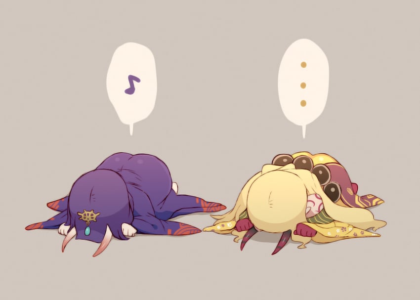 shuten douji and ibaraki douji (fate and 1 more) drawn by hans.b