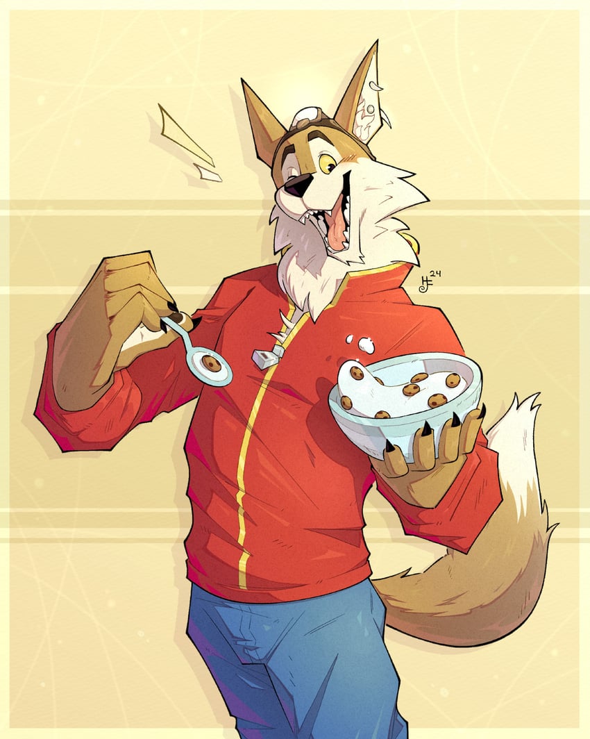 wendell and chip the wolf (fortnite and 1 more) drawn by hypnof0xx
