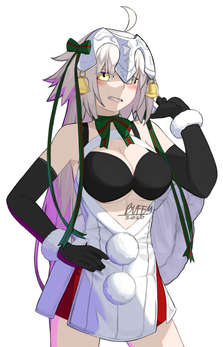 jeanne d'arc alter and jeanne d'arc alter santa lily (fate and 1 more) drawn by buffy_(risottosf)