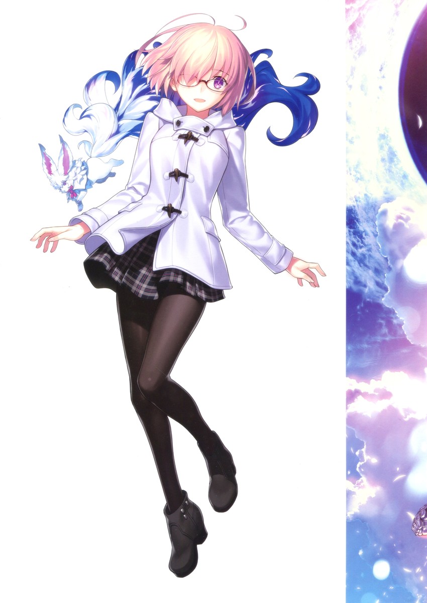 mash kyrielight and fou (fate and 1 more) drawn by takeuchi_takashi