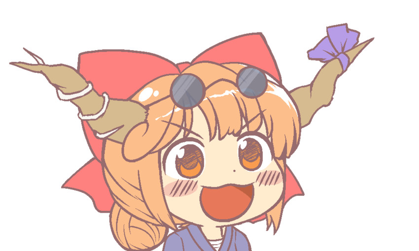 ibuki suika (touhou and 1 more) drawn by ikiyouz