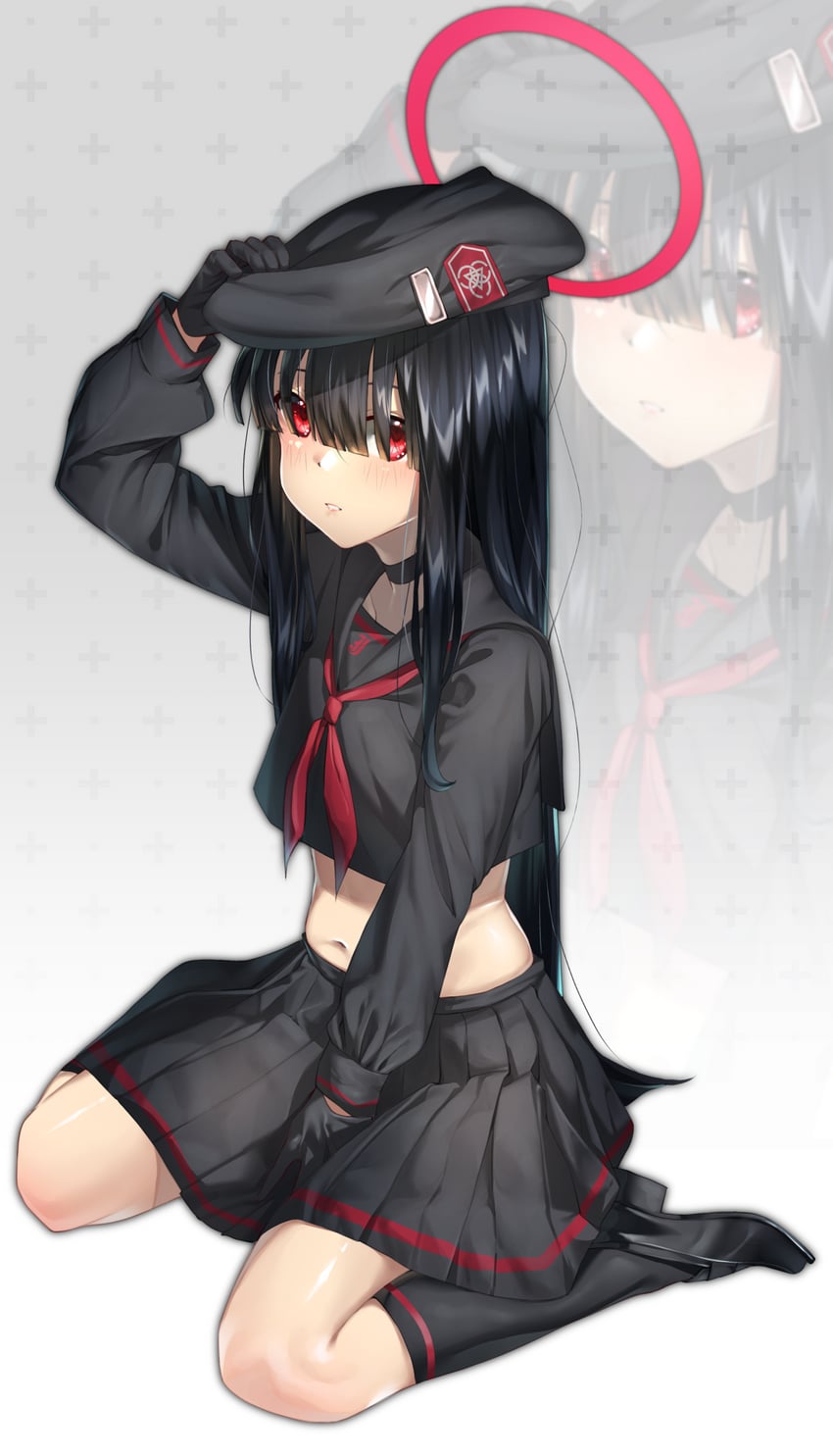 justice task force member (blue archive) drawn by walking_nakta