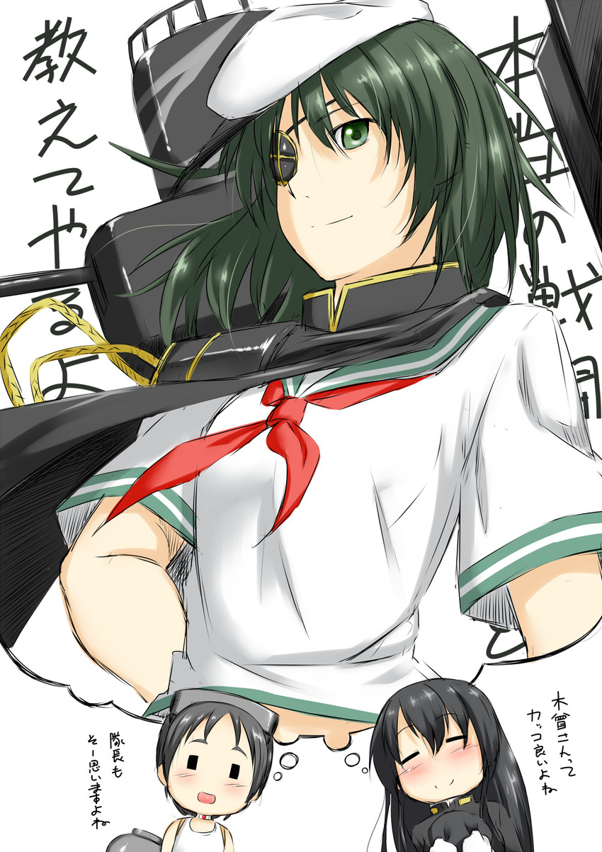 female admiral, kiso, maru-yu, kiso kai ni, and tatebayashi sakurako (kantai collection) drawn by niwatazumi