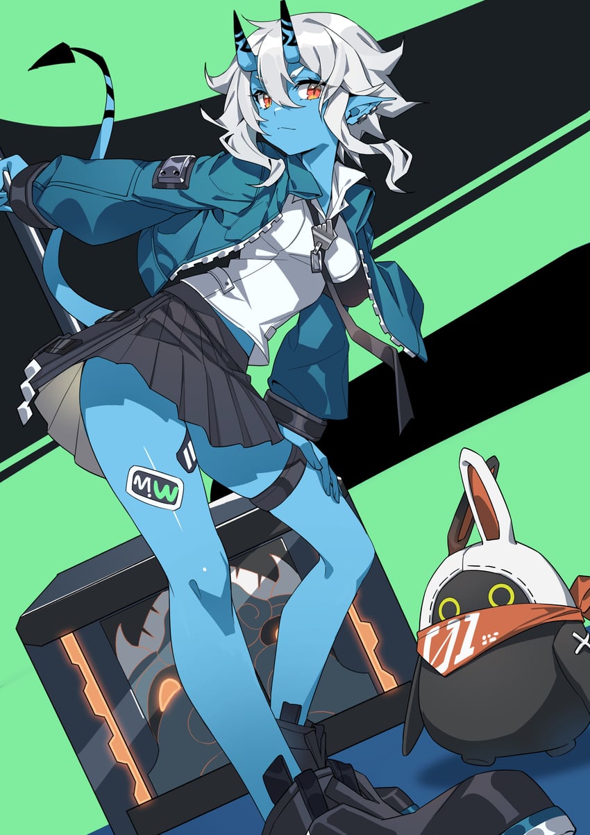 eous and soukaku (zenless zone zero) drawn by xiao_du