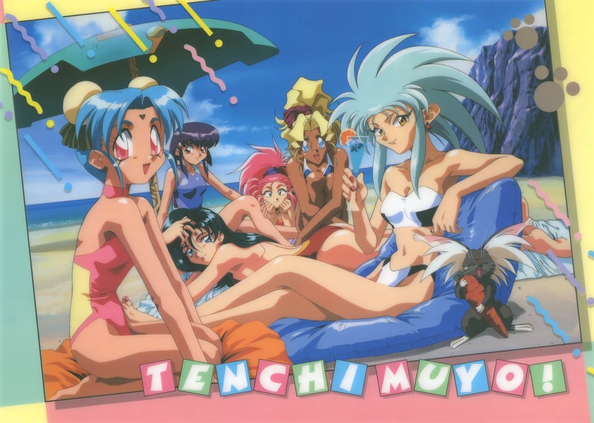 ryouko, masaki sasami jurai, kuramitsu mihoshi, masaki aeka jurai, ryou-ouki, and 2 more (tenchi muyou! and 1 more)