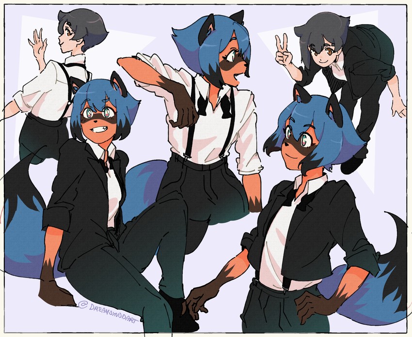 kagemori michiru (brand new animal) drawn by dreamsyndd