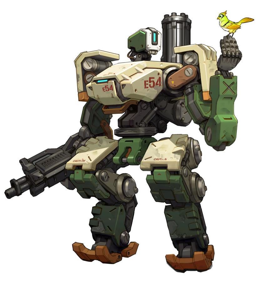 bastion (overwatch and 1 more) drawn by arnold_tsang
