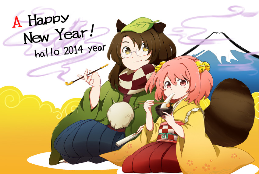 futatsuiwa mamizou and motoori kosuzu (touhou) drawn by kasagi