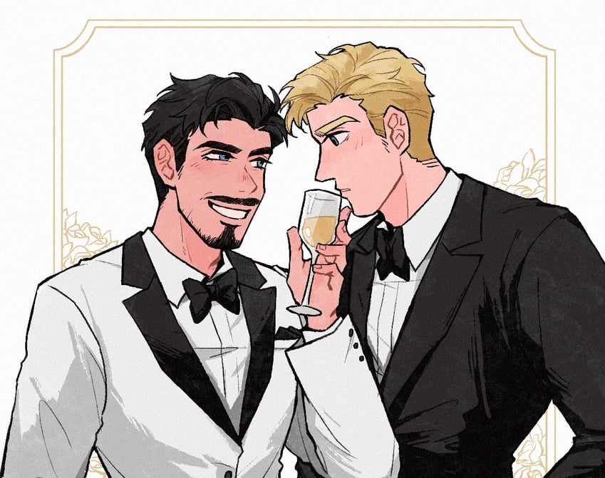 steve rogers and tony stark (marvel and 1 more) drawn by weibo_7899261198