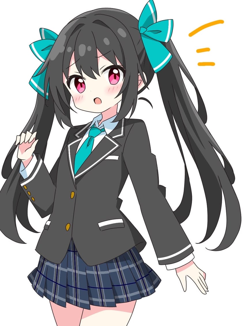 black-haired twintail girl (original) drawn by kotatsu-mazoku
