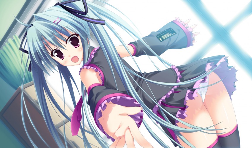 hatsune miku and shiki azusa (vocaloid and 1 more) drawn by saeki_nao and yamakaze_ran