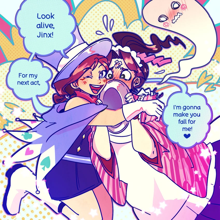 trucy wright and jinxie tenma (ace attorney and 1 more) drawn by ministarfruit