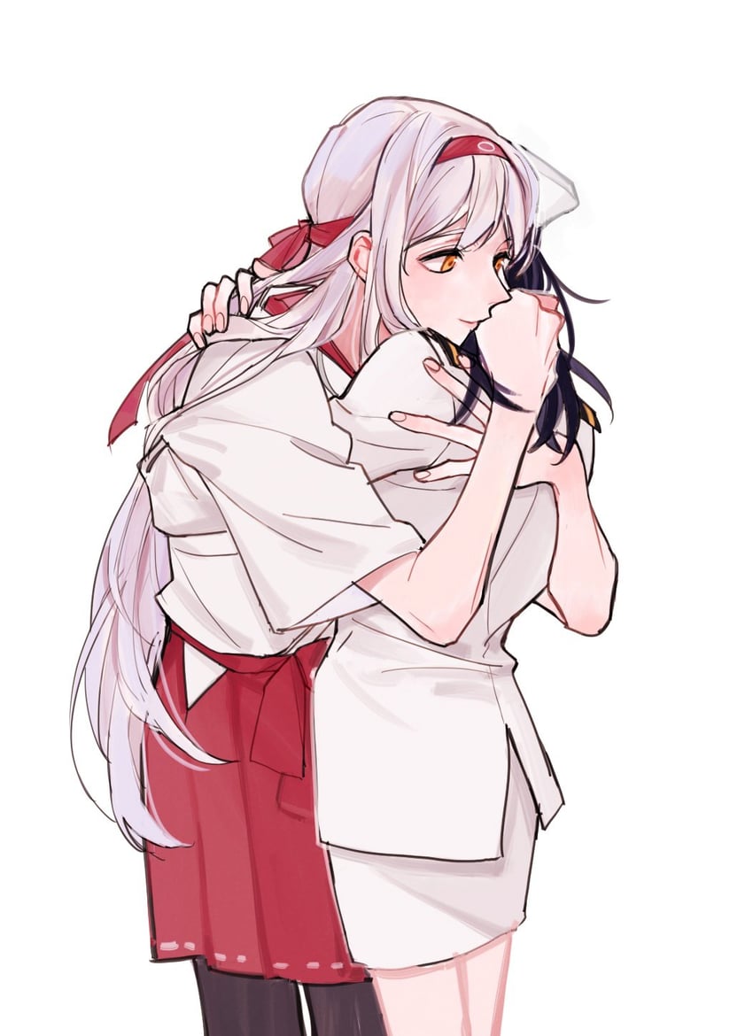 shoukaku and female admiral (kantai collection) drawn by hoshi_(liujingxing333)