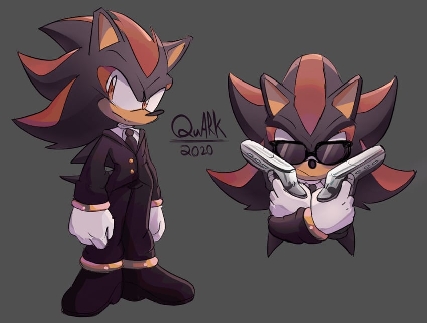 shadow the hedgehog (sonic and 2 more) drawn by quark196