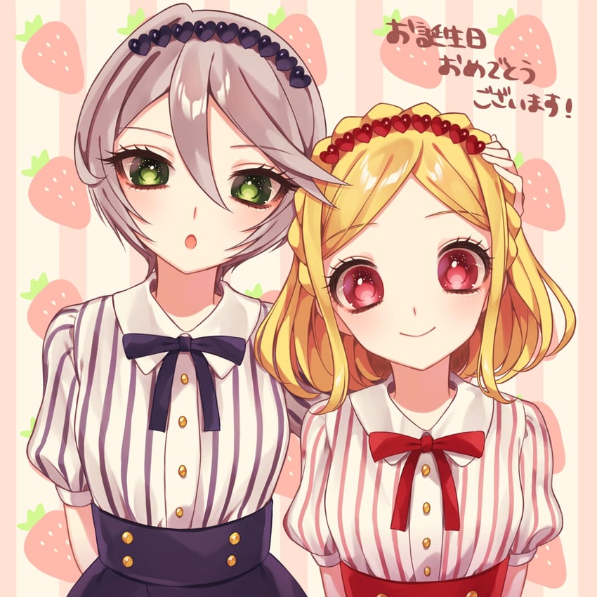 shikyoin hibiki and midorikaze fuwari (pretty series and 1 more) drawn by ao_(ao0_0nemu)