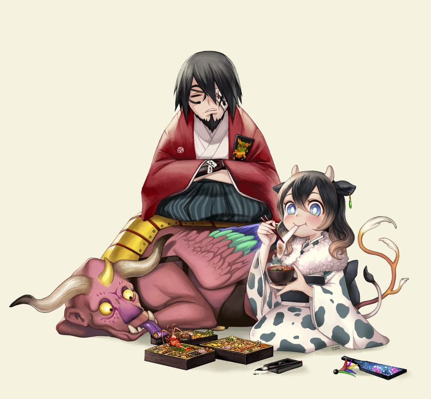 miriam and zangetsu (bloodstained: ritual of the night) drawn by vusc
