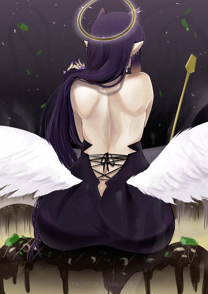 ninomae ina'nis (hololive and 1 more) drawn by vialnite