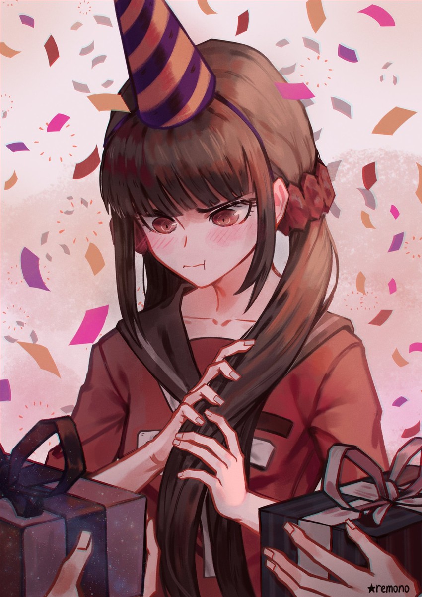 harukawa maki (danganronpa and 1 more) drawn by remonoart
