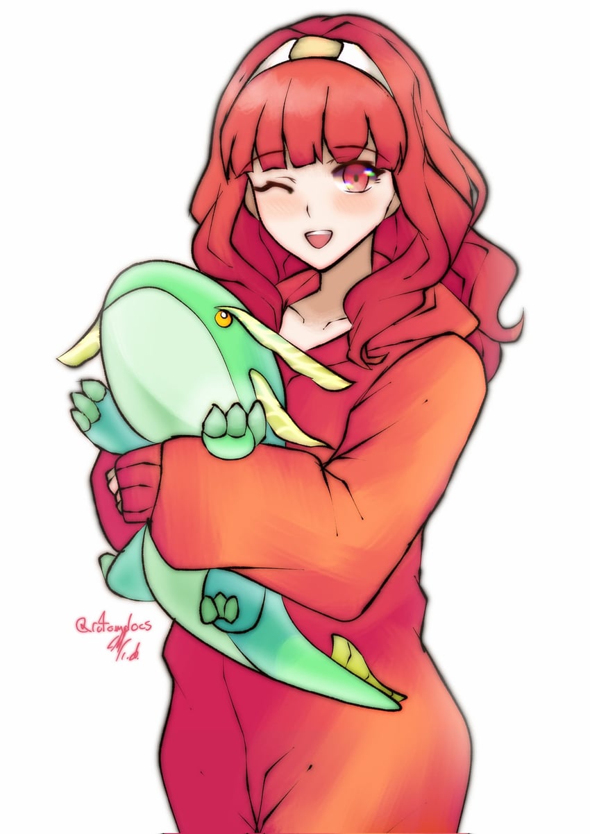 celica and ninian (fire emblem and 3 more) drawn by rotomdocs