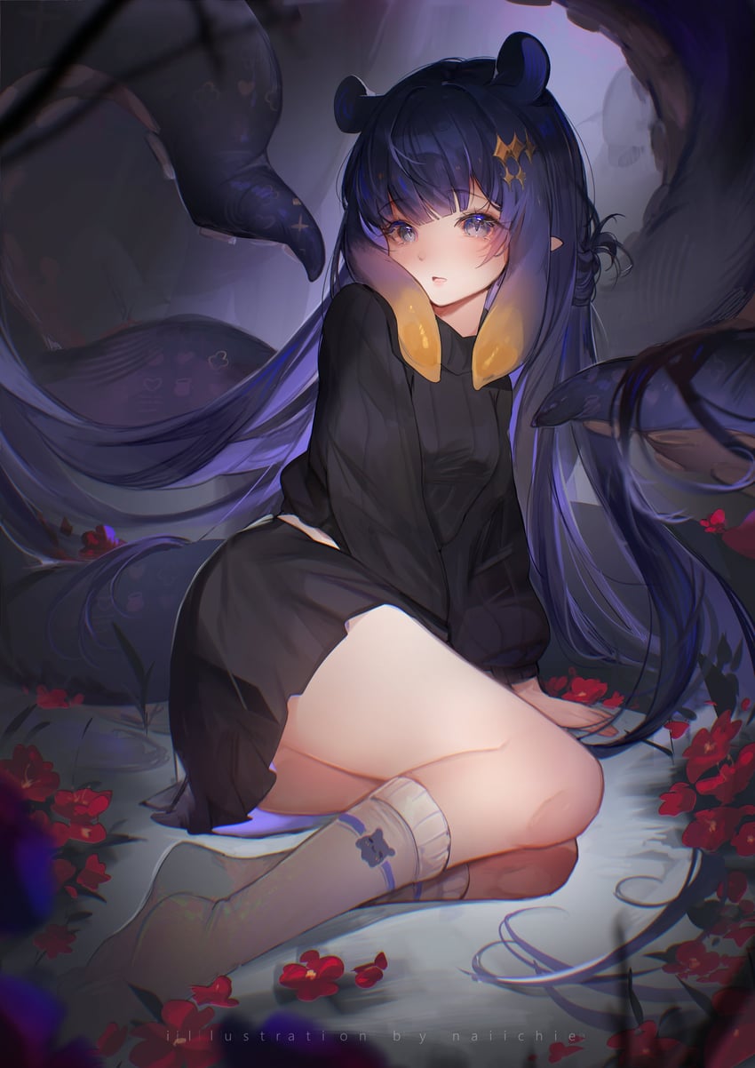 ninomae ina'nis (hololive and 1 more) drawn by naiichie