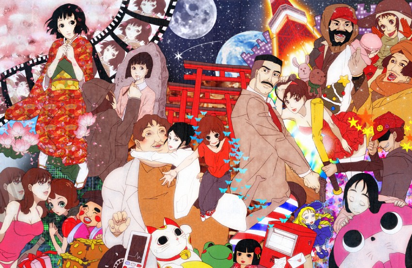 kirigoe mima, paprika, maromi, fujiwara chiyoko, kon satoshi, and 11 more (perfect blue and 6 more) drawn by air0w0