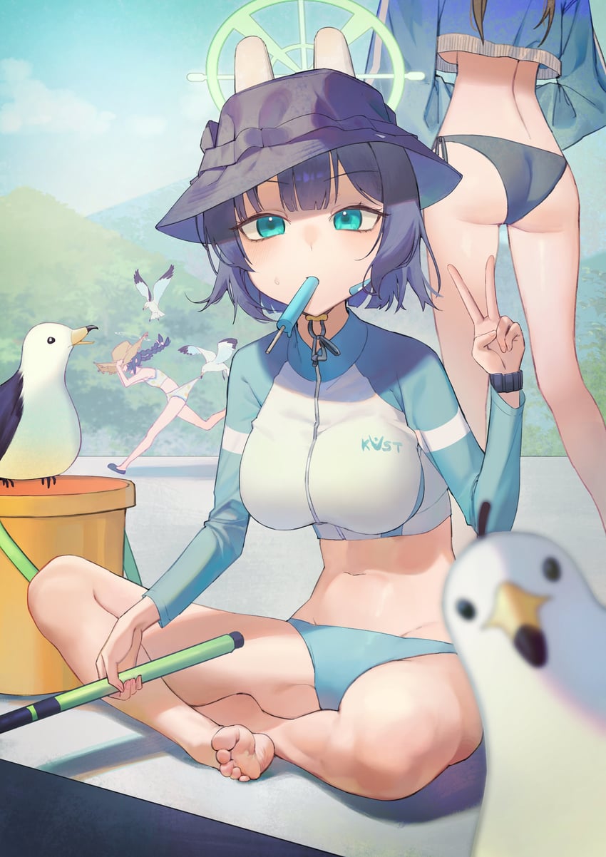 miyu, saki, and moe (blue archive) drawn by may.l