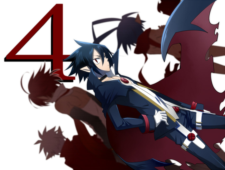 laharl, valvatorez, adell, and mao (disgaea and 5 more) drawn by miyamayomema