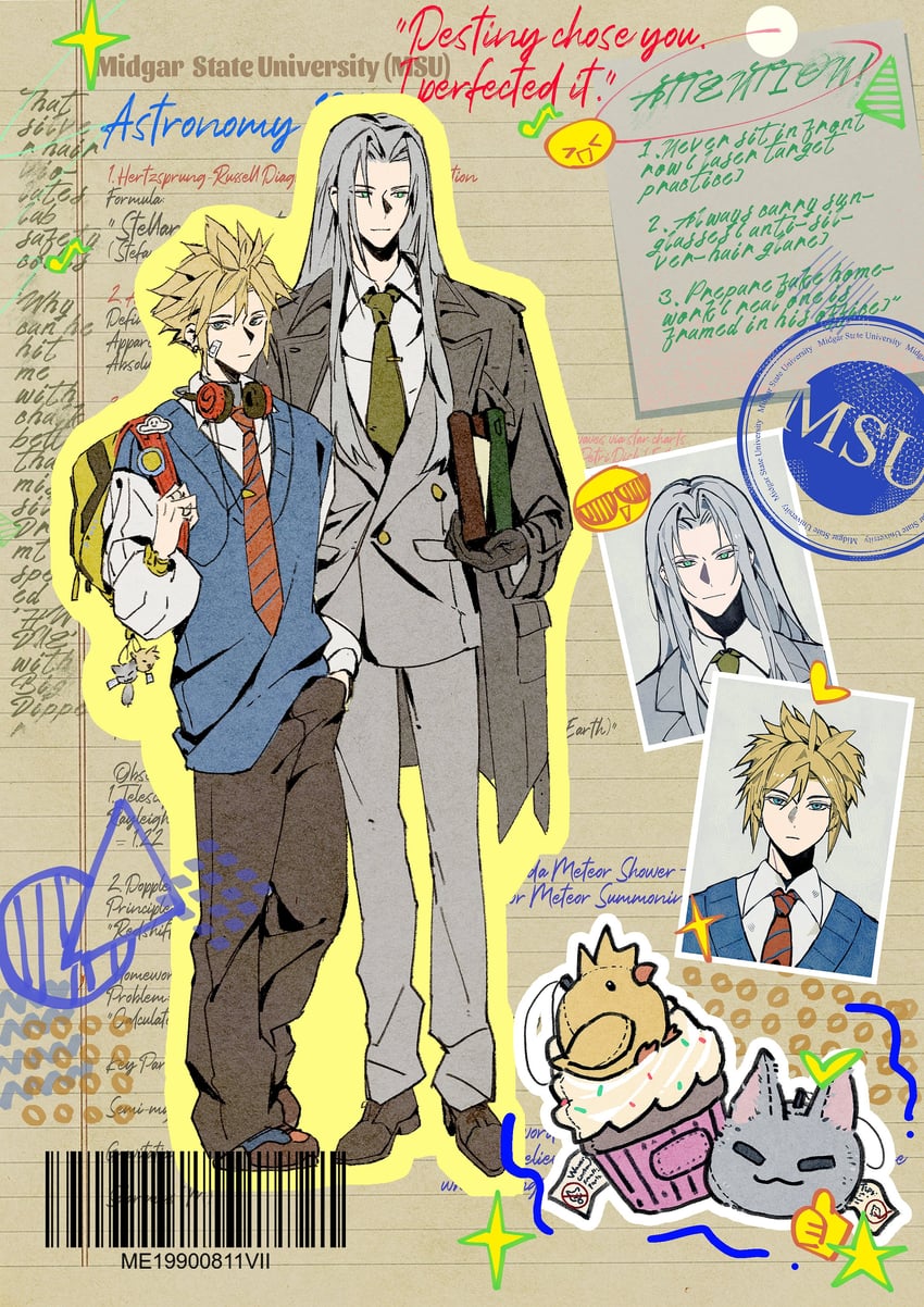 cloud strife and sephiroth (final fantasy and 1 more) drawn by hygee_524