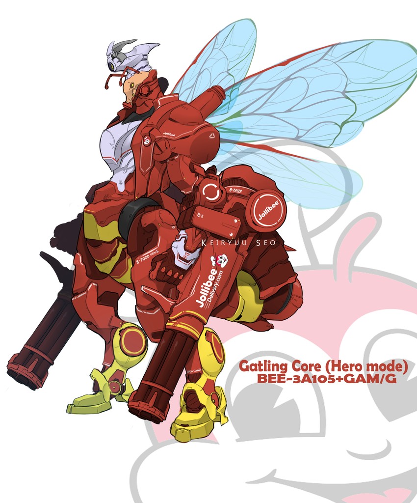 jollibee (original and 1 more) drawn by keiryuu_seo