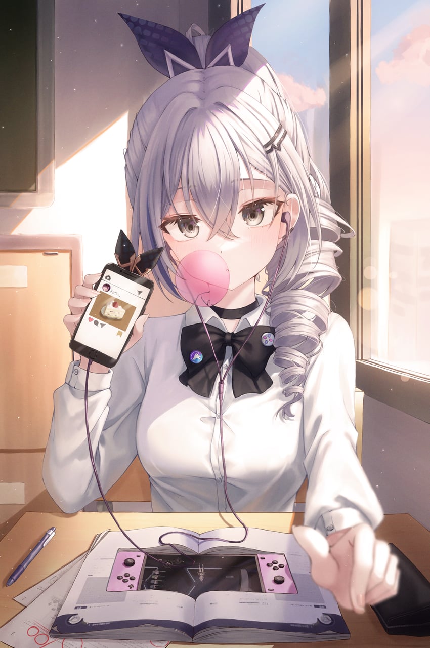silver wolf (honkai and 1 more) drawn by oert129