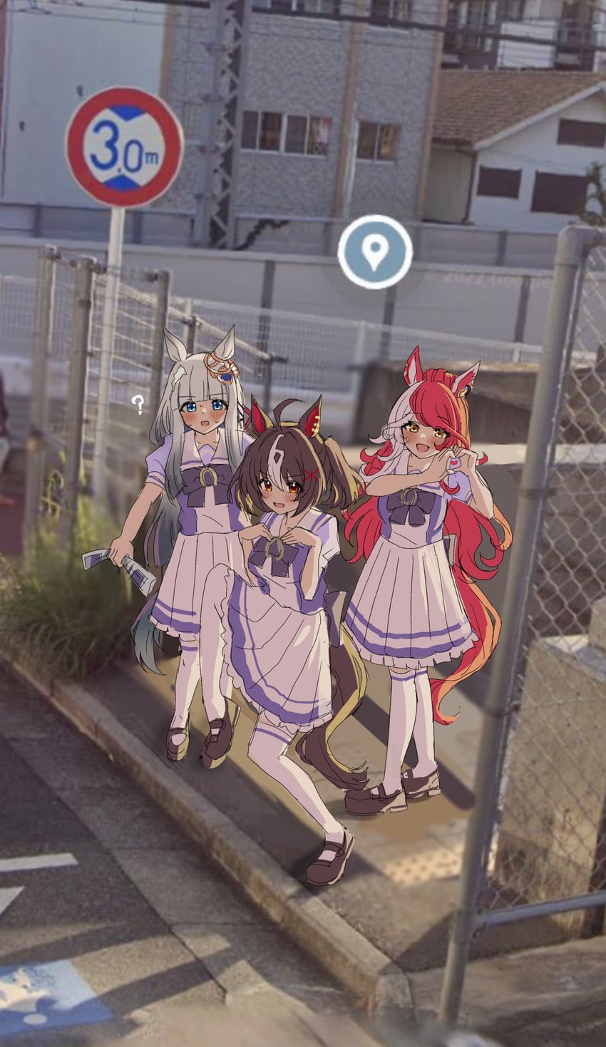 chrono genesis, gran alegria, and loves only you (umamusume) drawn by mare_ma