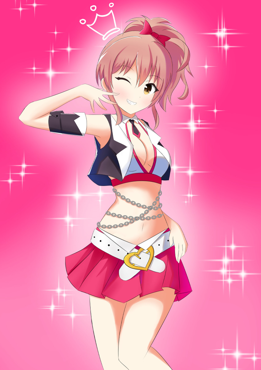 jougasaki mika (idolmaster and 1 more) drawn by kagamigami_(kamikagami)