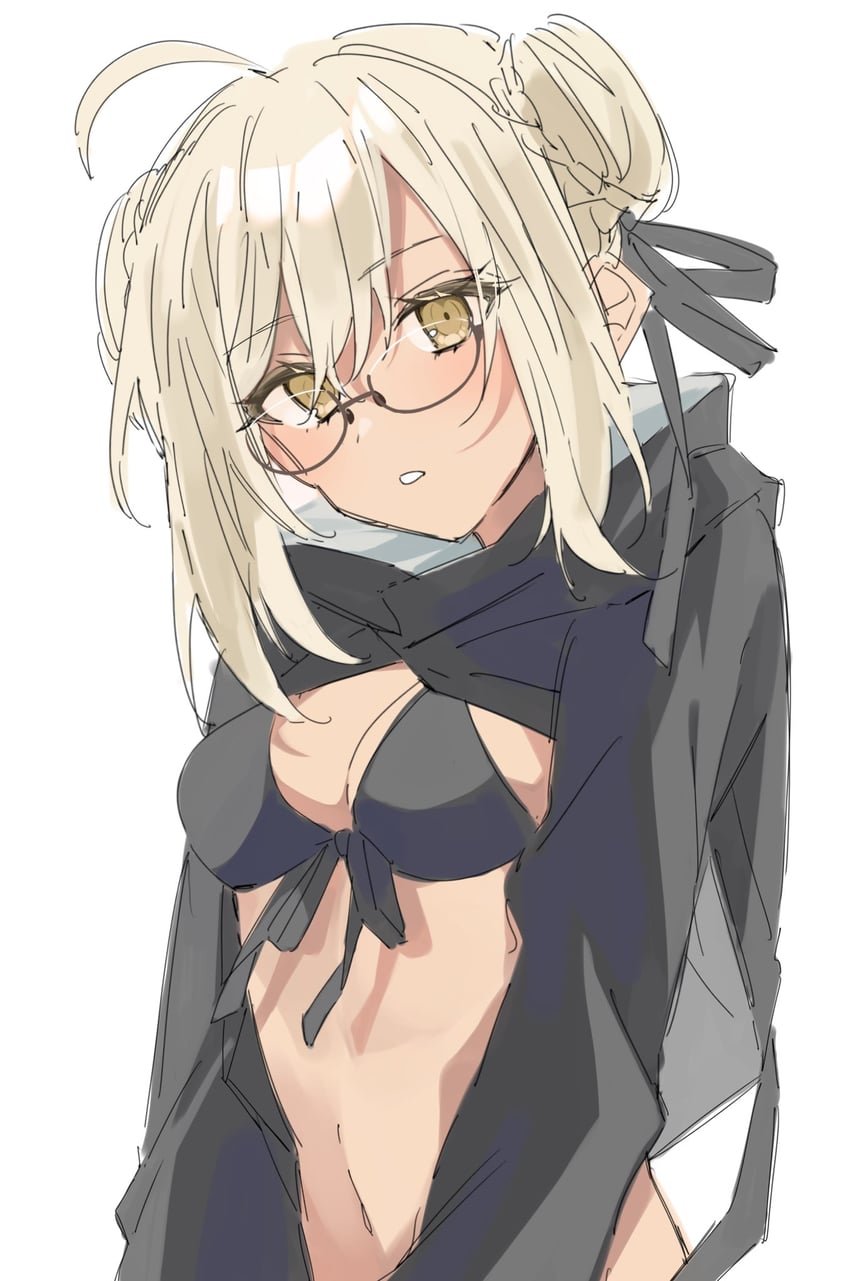 artoria pendragon and mysterious heroine xx alter (fate and 1 more) drawn by ooo00_cha