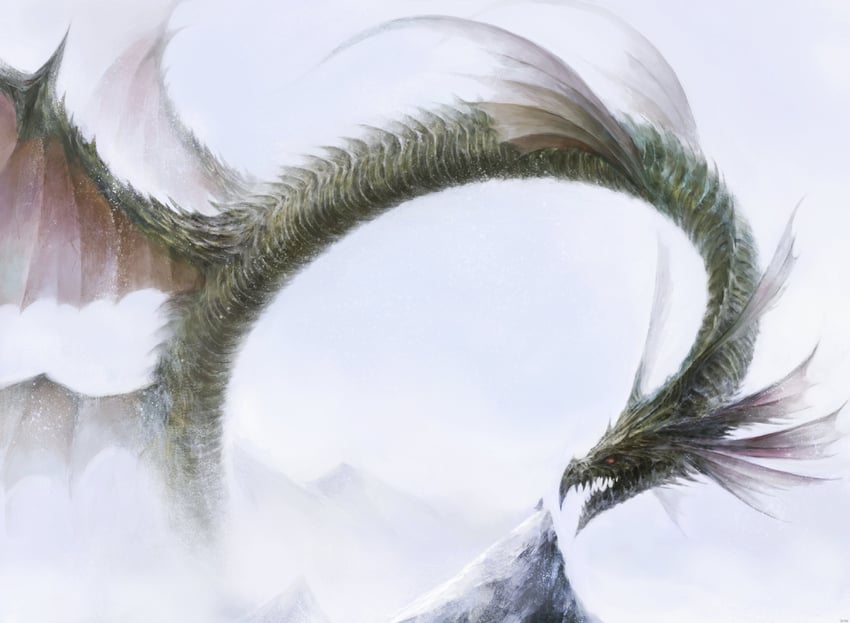 midgardsormr (final fantasy and 1 more) drawn by arizdigitalart
