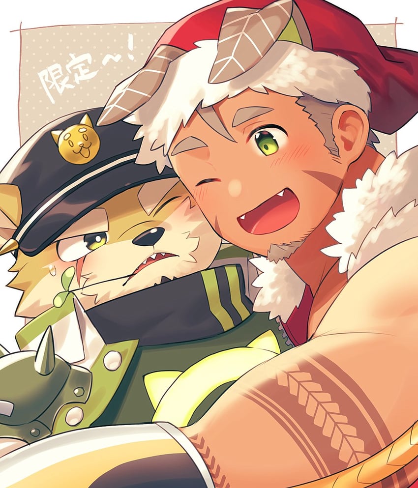 gomeisa and procy (live a hero) drawn by hozu_(hozumi)