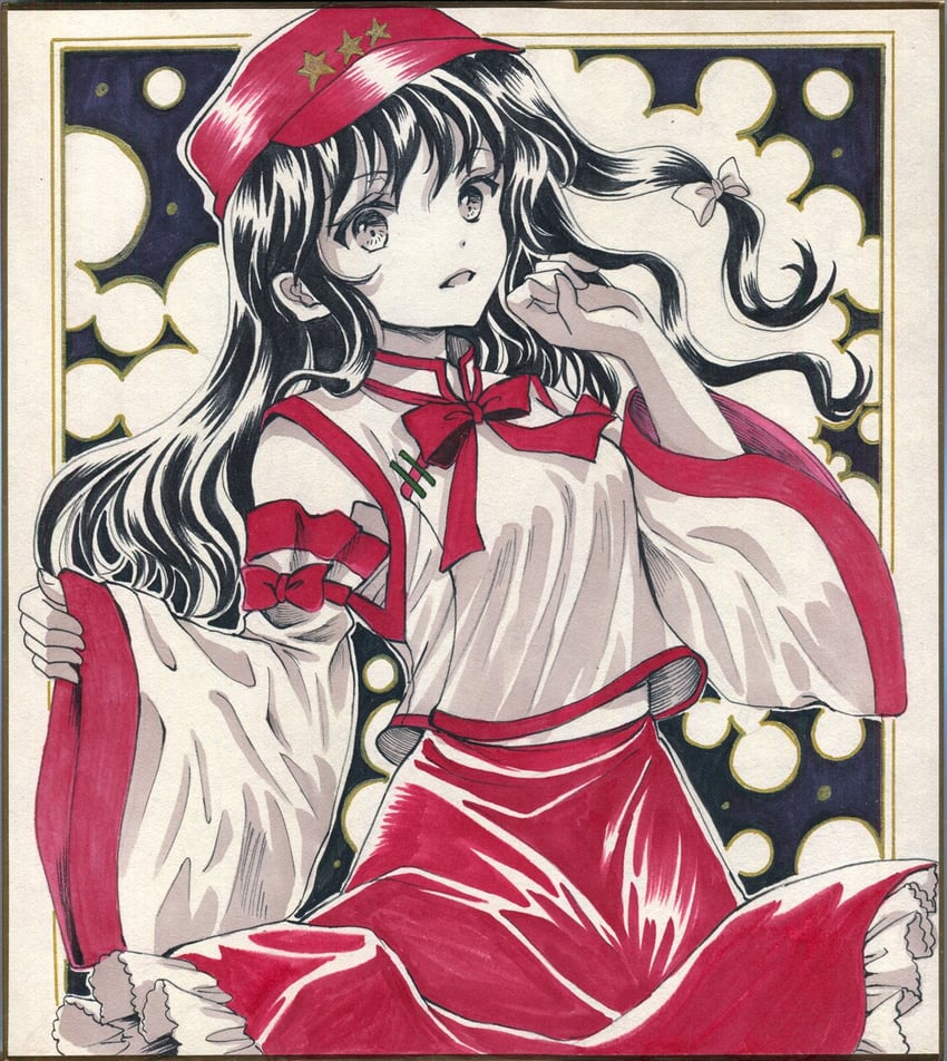 label girl (touhou and 1 more) drawn by hajike_akira