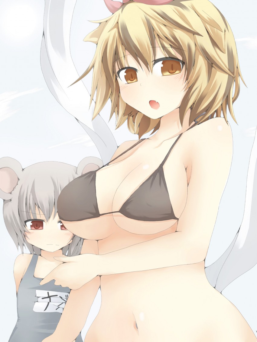 nazrin and toramaru shou (touhou) drawn by satou_makura