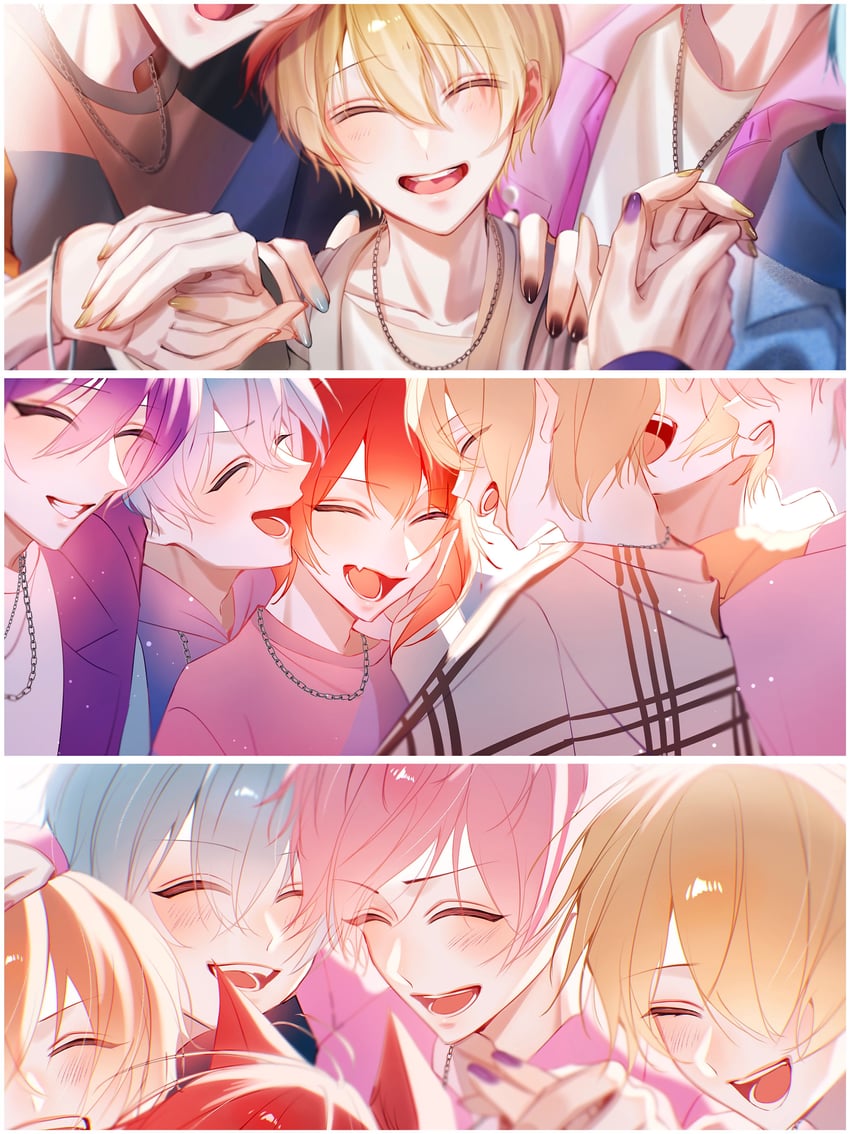 rinu, satomi, root, colon, jel, and 1 more (strawberry prince) drawn by bimigohan16
