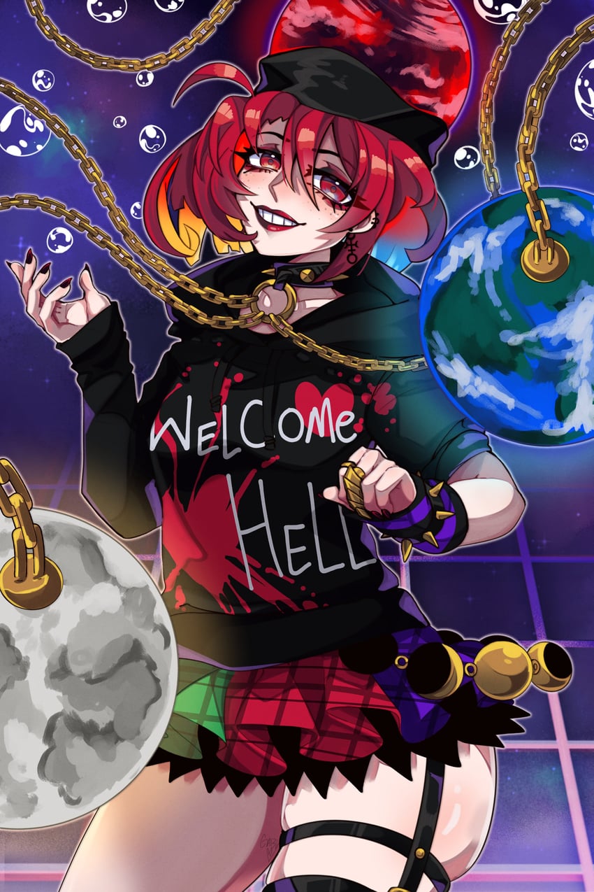 hecatia lapislazuli (touhou) drawn by rinnytanart